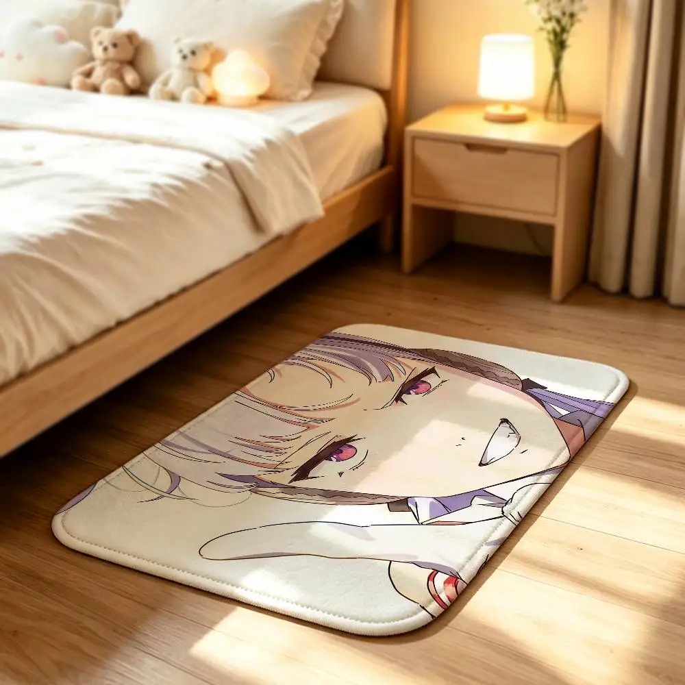 Umamusume-P-D G-Gold Ship Short Plush Rug Carpet mat Machine Washable Soft Comfortable Anti‑Slip Floor Mat Home Decor