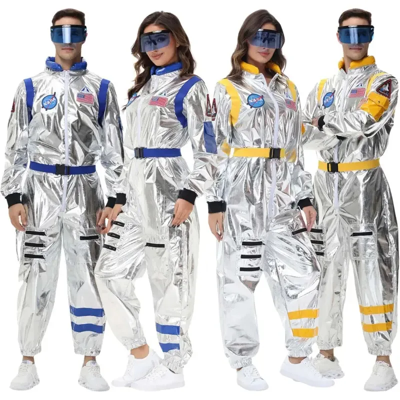

Взрослый костюм космонавта для мужчин и женщин костюм космонавта косплей маскировка космический комбинезон Хэллоуин карнавальная вечеринка нарядное платье