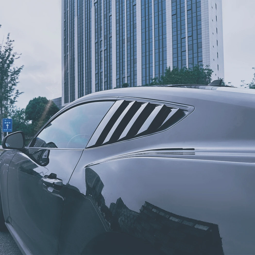 

Car Rear Window Tint Film Side Vent Shutter Louver Blind Shade Sticker Blinds for Mustang MK7 2024+ Trim Cover Body Kits Tuning