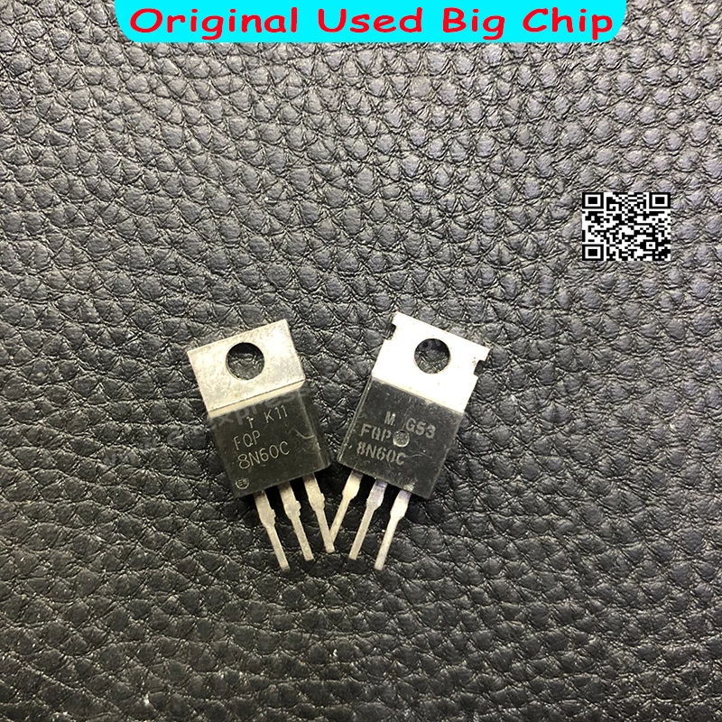 Used 5pcs FQP8N60 FQP8N60C SSP8N60 FHP8N60 8N60C TO-220