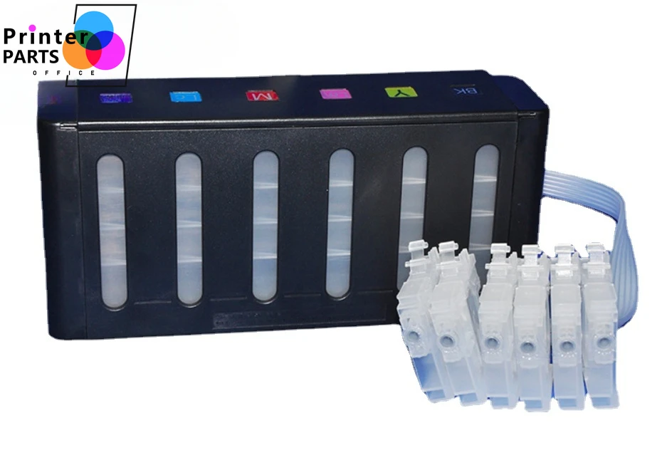 2sets Grade A 6 Colors Continuous Ink Supply System For Epson L800 L801 L805 L810 L850 L1800 L1300 CISS