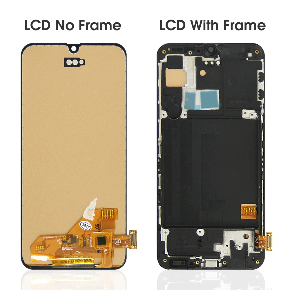 Para samsung a40 testado a405f a405 a405fm a405s display lcd tela de toque digitador assembléia substituição