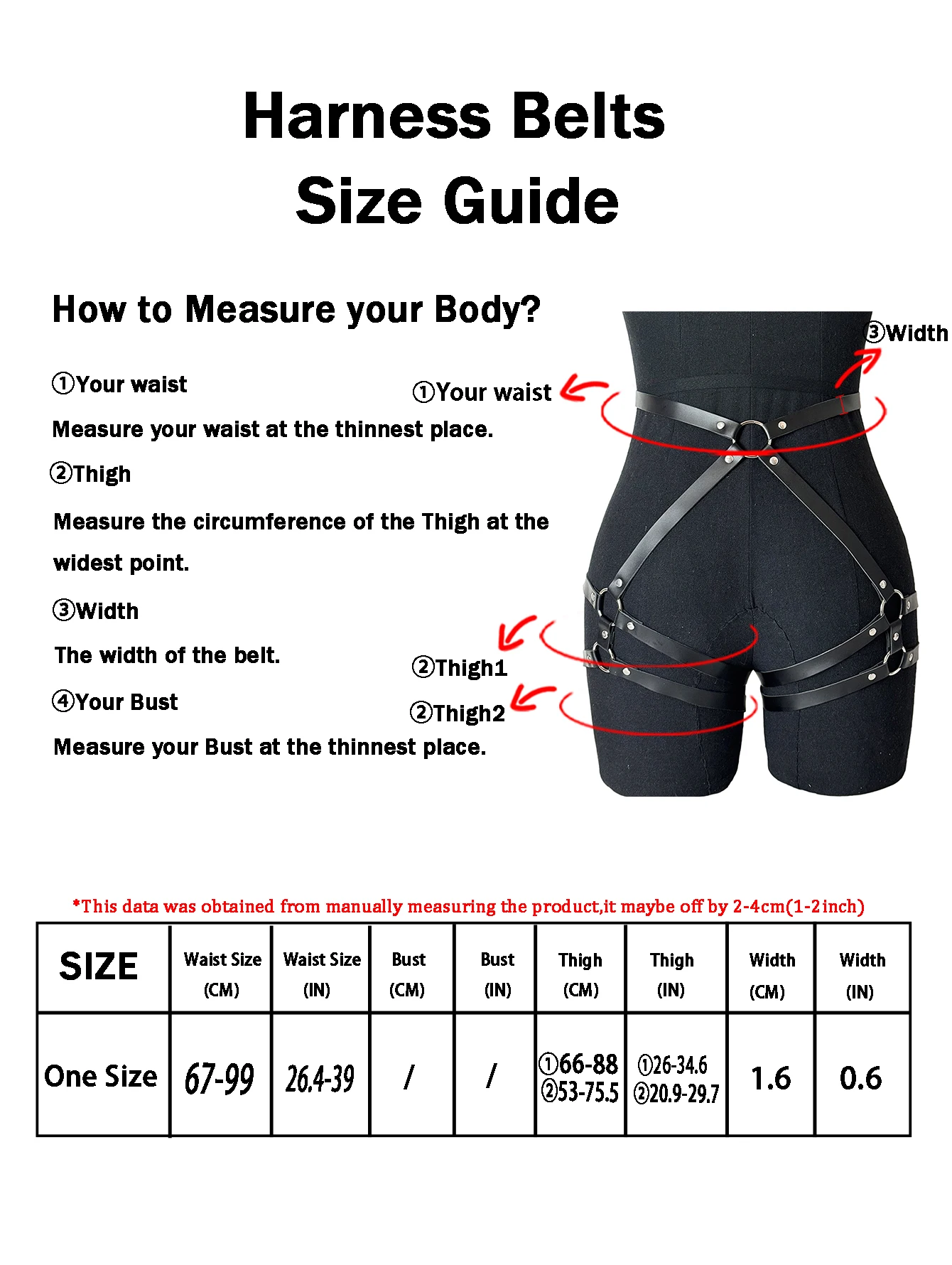 Women Bondage Thigh Garter Belt Bdsm Goth Punk Harajuku Suspenders Leg Harness Fetish Erotic Rave Clothing Accessories Bodysuit view 6