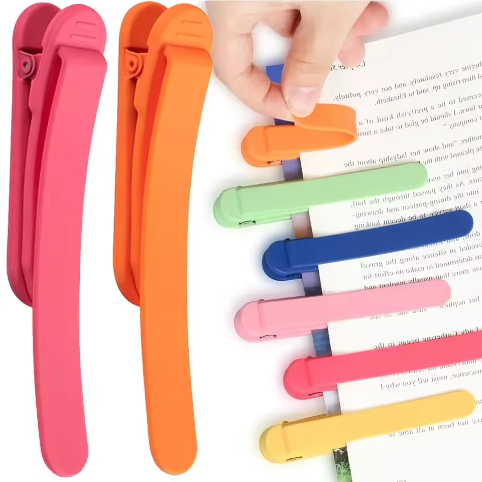 

1Pcs Silicone Bookmark Automatically Follows Page Flipping Student Bookmarks Office Stationery Home Office School Supplies