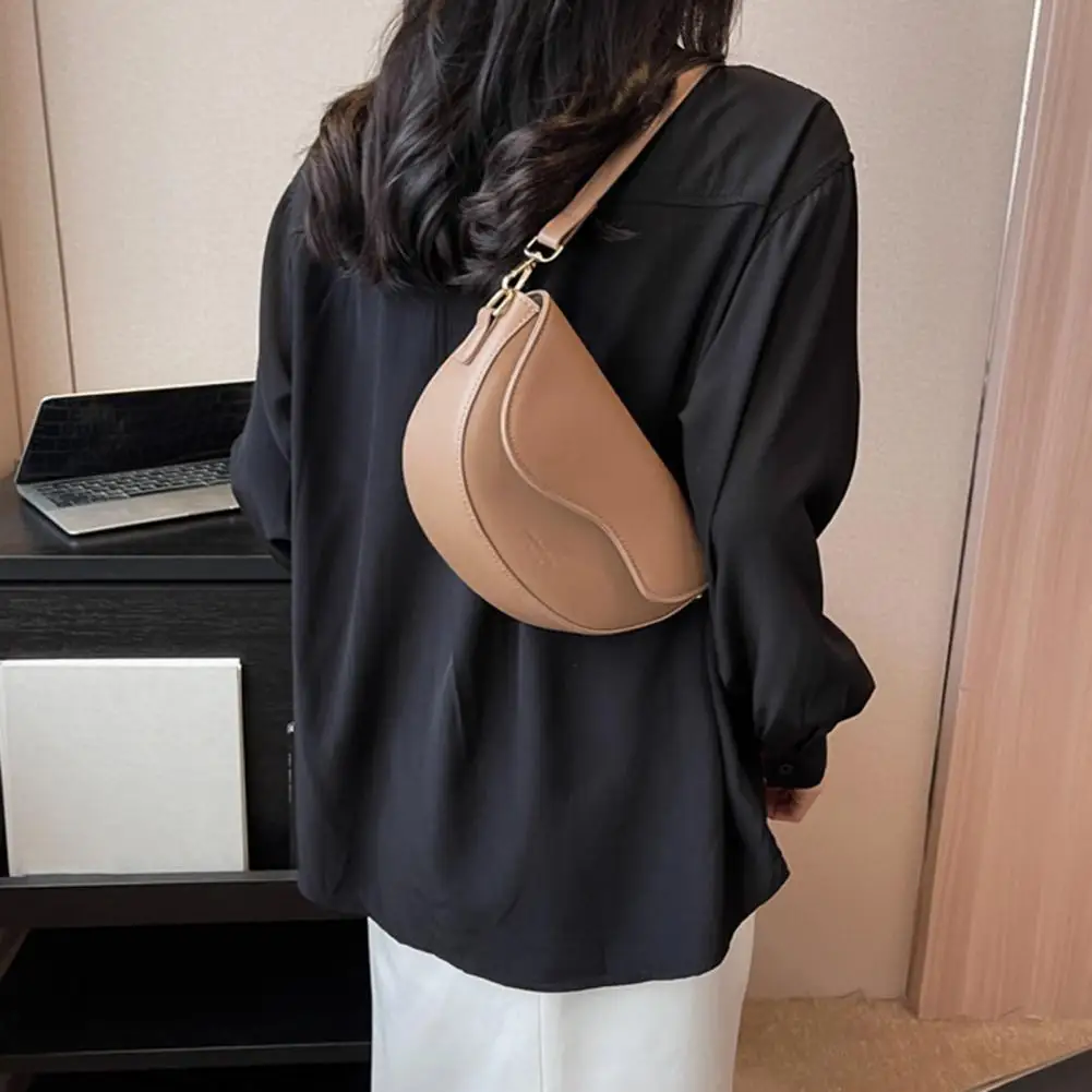 Faux Leather Crossbody Bag Women Retro Shoulder Bag Women Shoulder Bag Retro Faux Leather Crossbody Purse Adjustable Strap