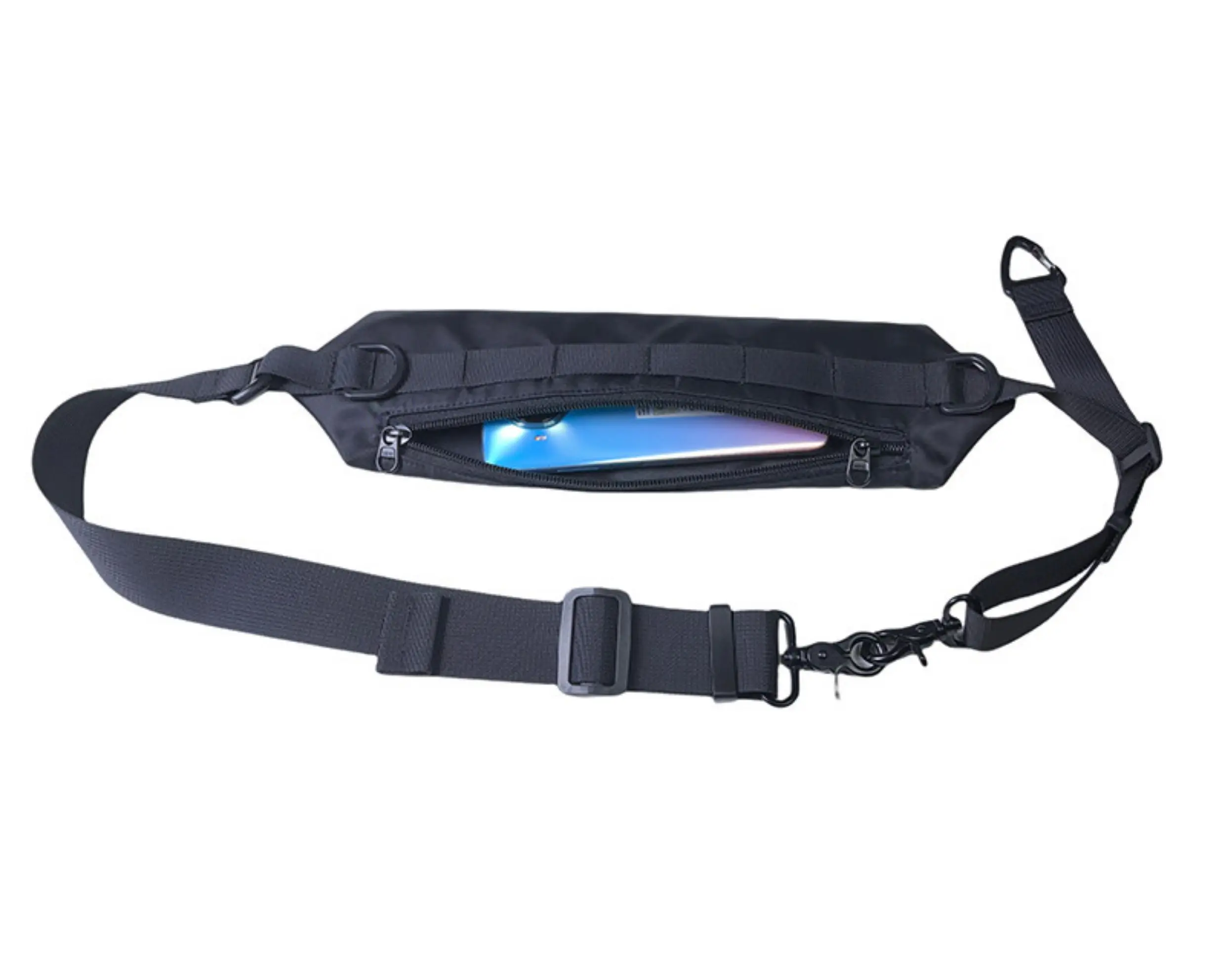 Multi-purpose Adjustable Bag Strap With Phone Storage Pouch Detachable Tactical Techwear Shoulder Strap Bag Accessories