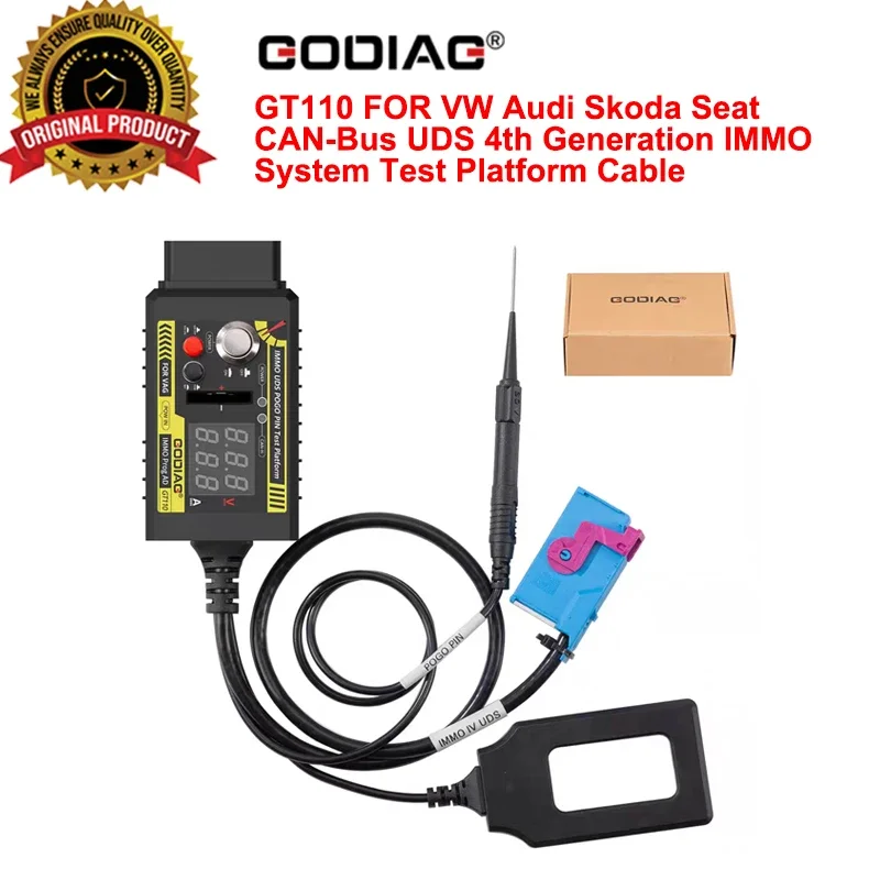 GODIAG GT110 VAG VW Skoda Seat UDS Pogo PIN Test Platform Cable for VAG CAN BUS UDS IMMO4 Dashboard