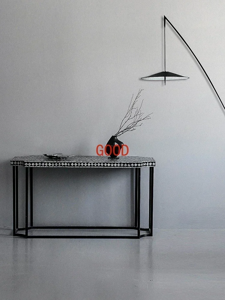 Shell Entrance Terrace Entrance Living Room Entrance Table Side Table Light Luxury Retro