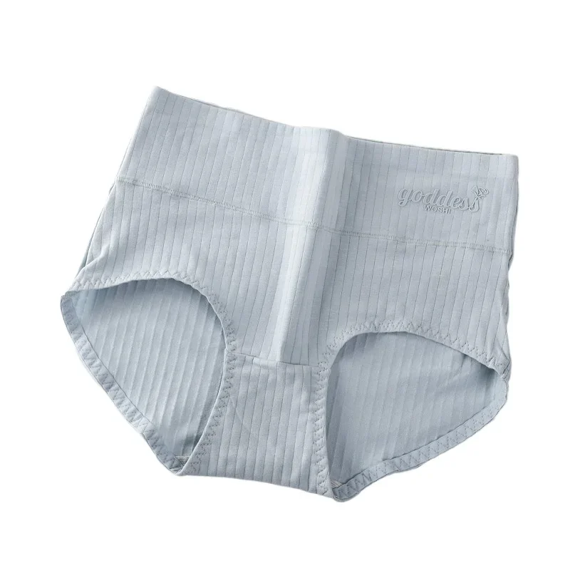 Women's Cotton Underwear High Waisted Plus size Cotton Antibacterial Compression Hip lifting Women Briefs Panties женские трусы