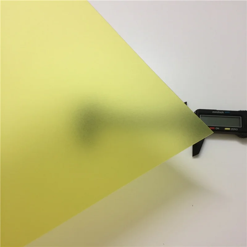 Lastra colorata in Plexiglass acrilico smerigliato su un lato da 3MM/lastra in Plexiglass/piastra acrilica nero/bianco/rosso/verde/arancione