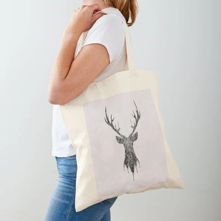 

Minimal Deer Tote Bag reusable grocery bags shopper bag woman Women's shopping bag great