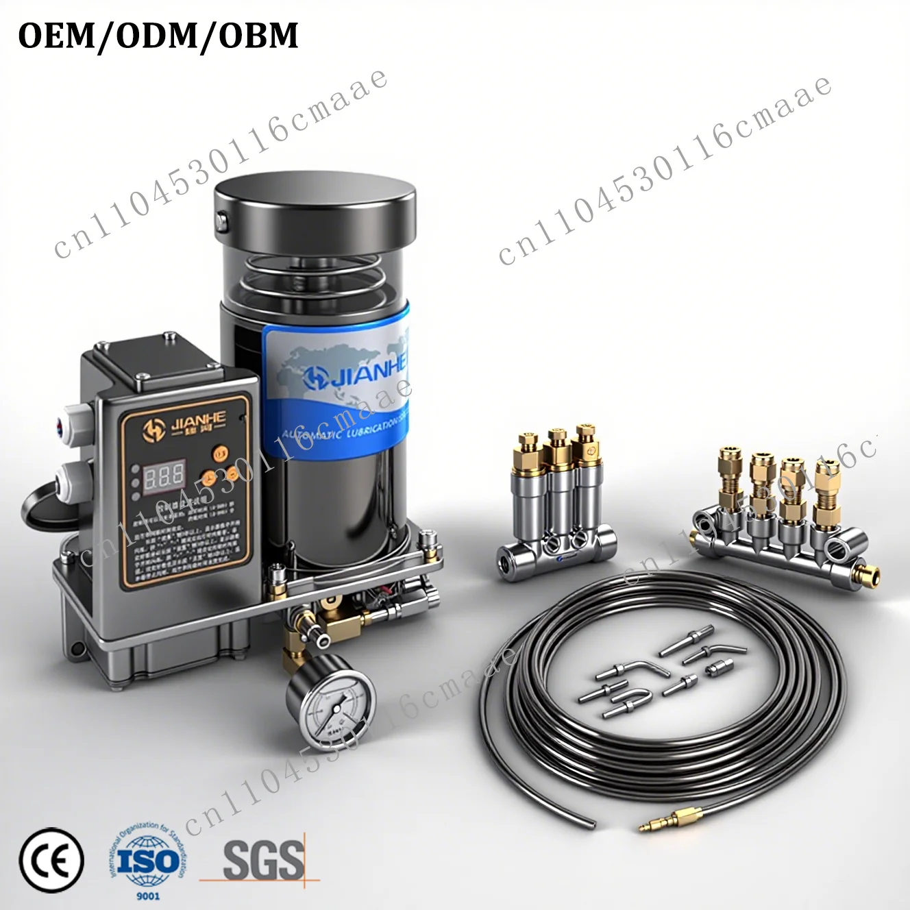 Automatic Lubricating Grease Pump 24v Kit 1l Automatic Grease Lubrication System With Pressure Switch