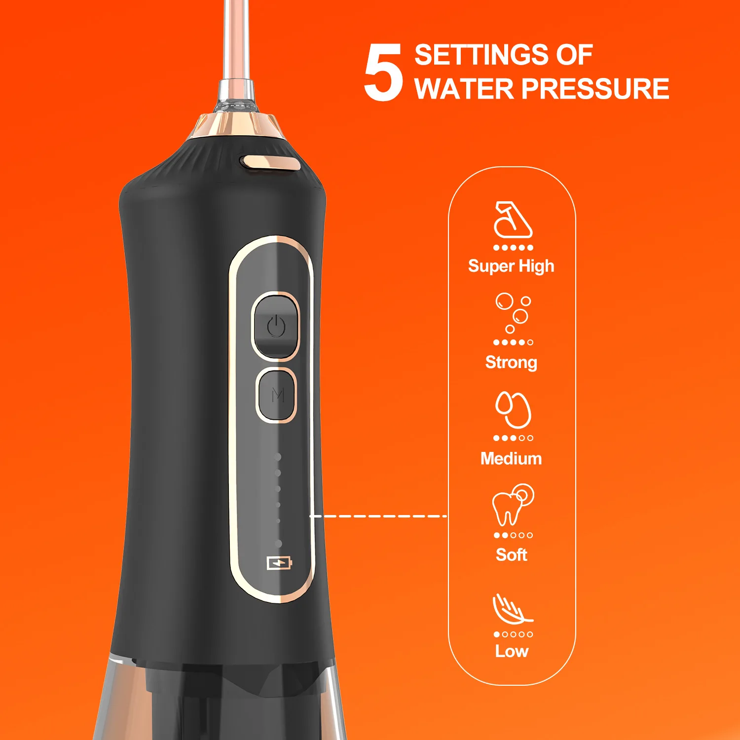 F6 Portable Dental Teeth Cleaning Waterpick Smart Water Flosser Cordless Ipx7 Waterproof Oral Irrigator Water Flosser Pick