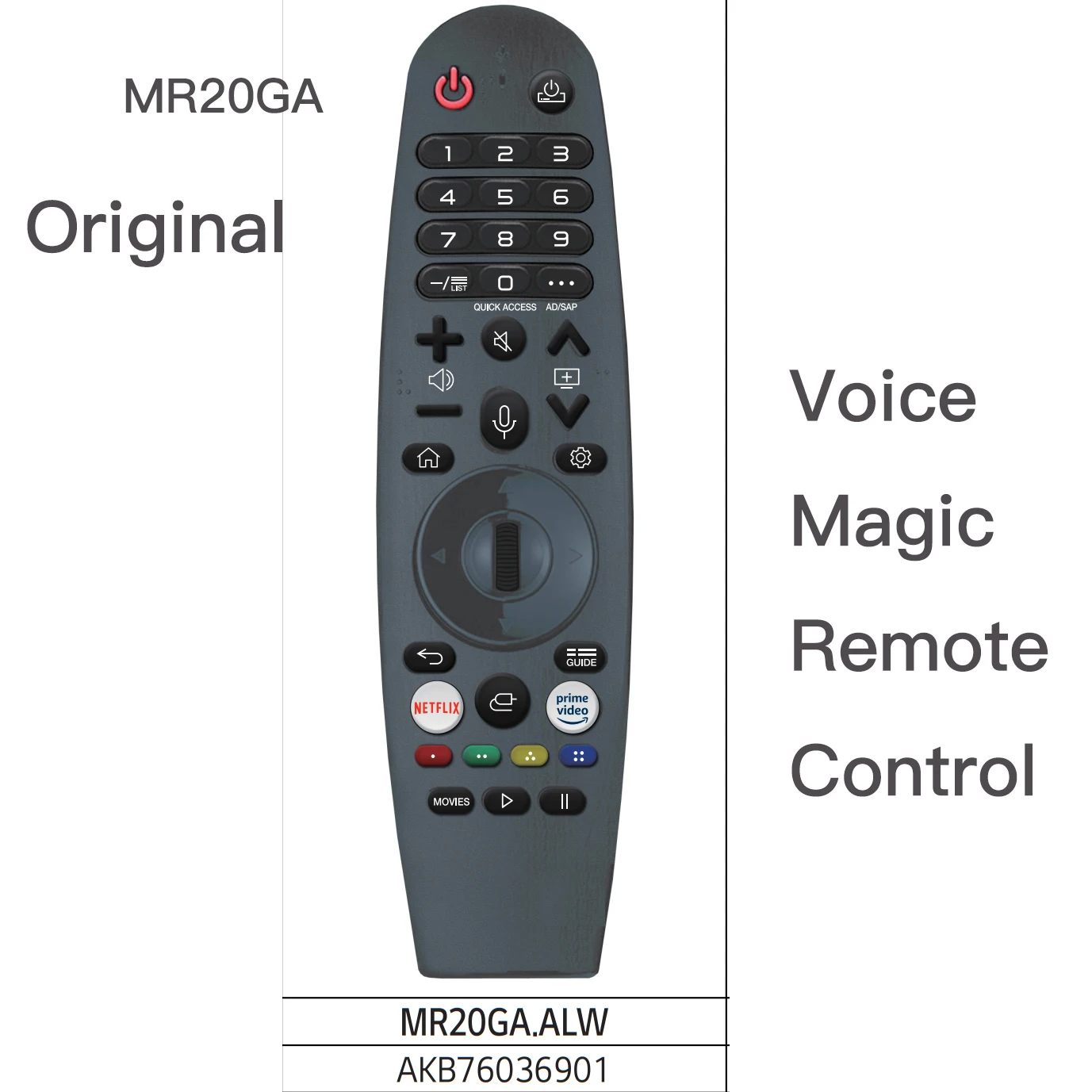 

Original Magic Voice Bluetooth Remote Control for Bauhn ATV75UHDW-0621 ATV85UHDW-0122 ATV85UHDW-0322 ATV50UHDW-0422 TV