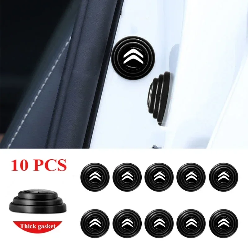 10Pc Car Door Anti-shock Silicone Pad Car Accessories For Citroen C4 C3 C5 C6 C1 C2 Berlingo DS3 DS4 Celysee Cactus Picasso Saxo