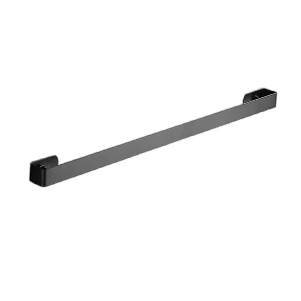 Wall Mounted Metal Shelf Rack with Towel Holder and Hooks for Bathroom Kitchen Use Stainless Steel Organizer for Towels and