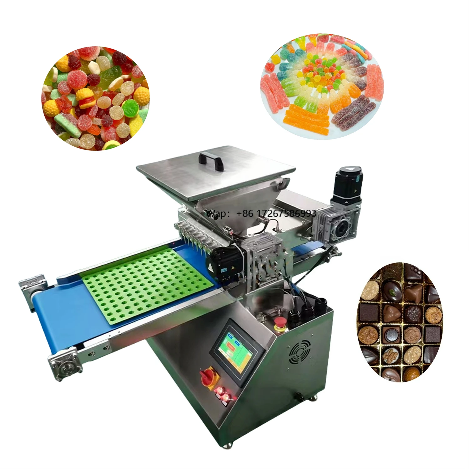New Automatic Candy Production Machine for Soft Gummy Bears and Hard Liquids for Chocolate Candies Factories