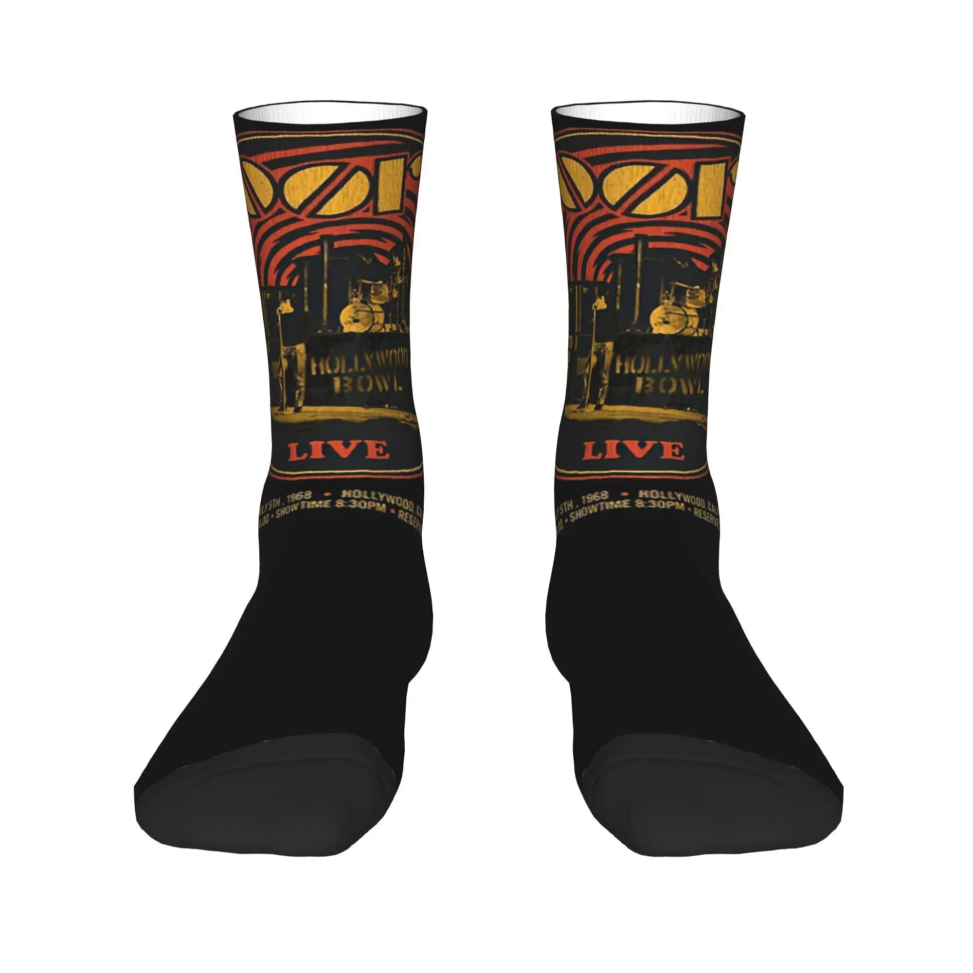 Stylish Men Women Crew Socks The Doors Rock Band Accessories Cute The Morrison Non-slip Socks