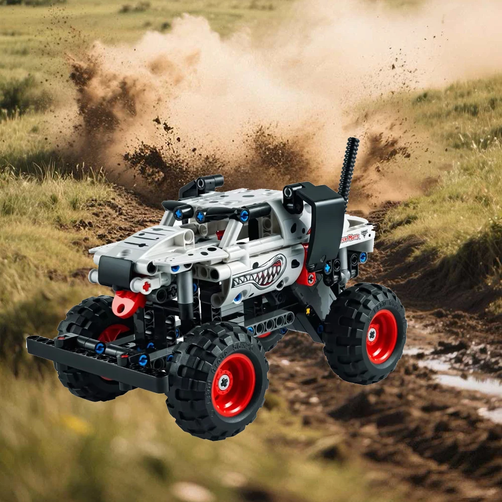 2025 nuevo monstruo vehículo todoterreno bloques de construcción acrobacias coche modelo juguete para niños niño regalo de Navidad