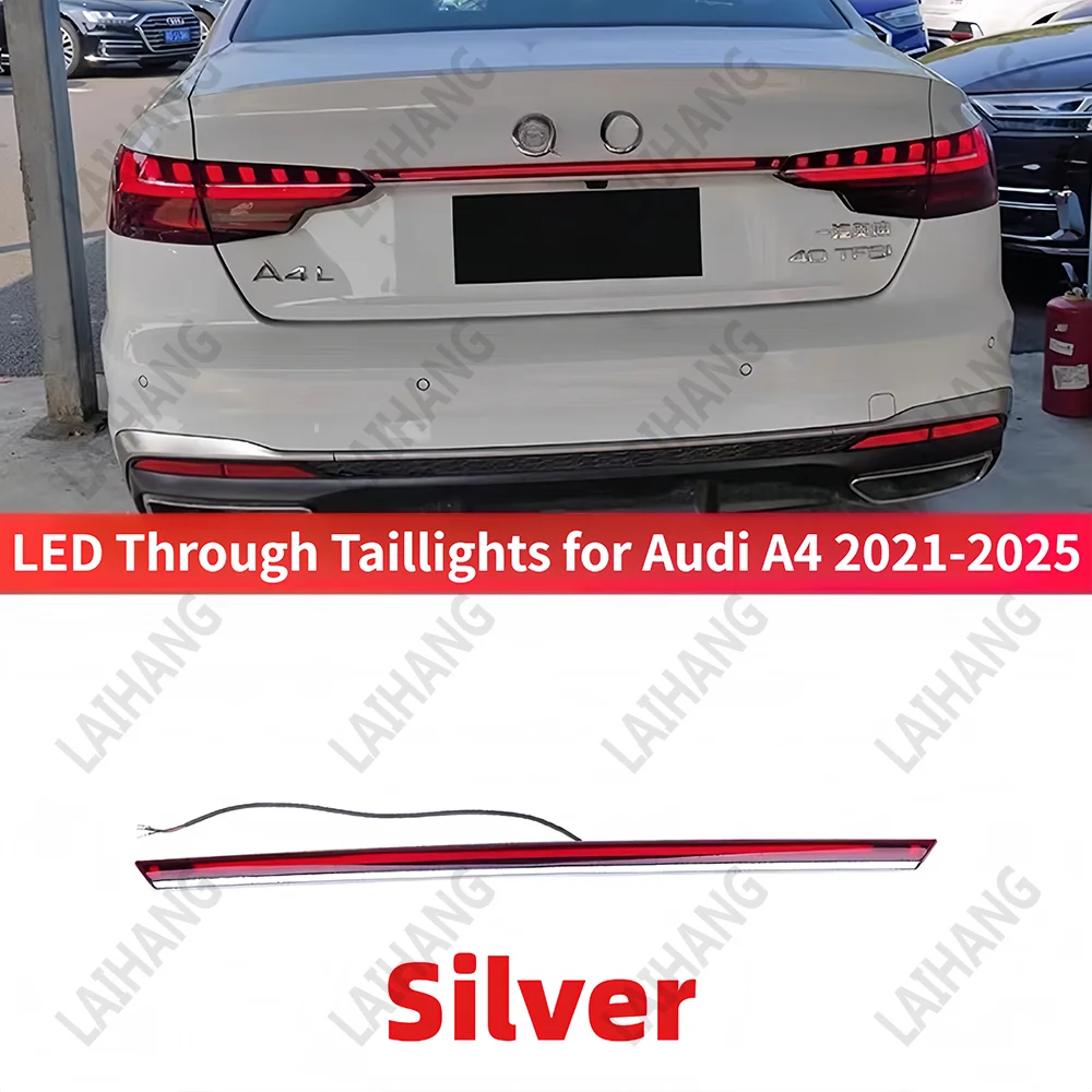 Led Through-Type Achterlicht Montage Voor Audi A4L A4 B9 2020-2023 Achterbumper Upgrade Dynamische Vloeiende Licht richtingaanwijzers Lamp
