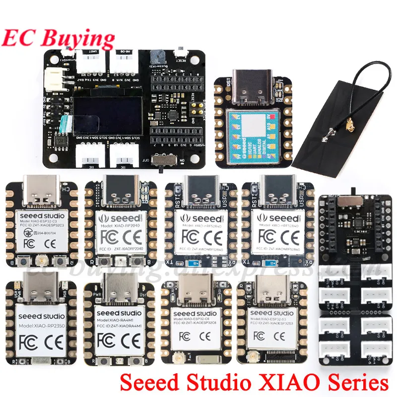 Seeed Studio XIAO ESP32C3 ESP32C6 ESP32S3 Sense nRF52840 BLE RA4M1 RP2350 Seeeduino SAMD21G1 RP2040 Expansion Board Grove Shield