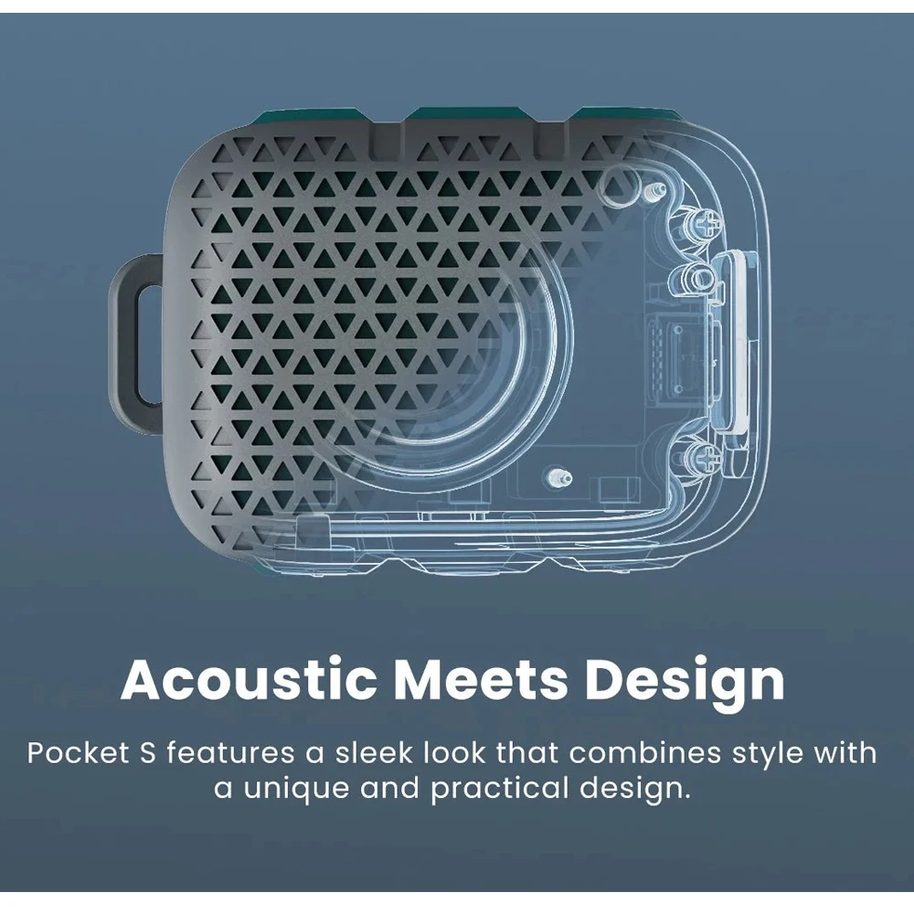 HiFuture Pocket S Bluetooth Outdoor Speaker Mini Wearable Portable Lightweight Waterproof