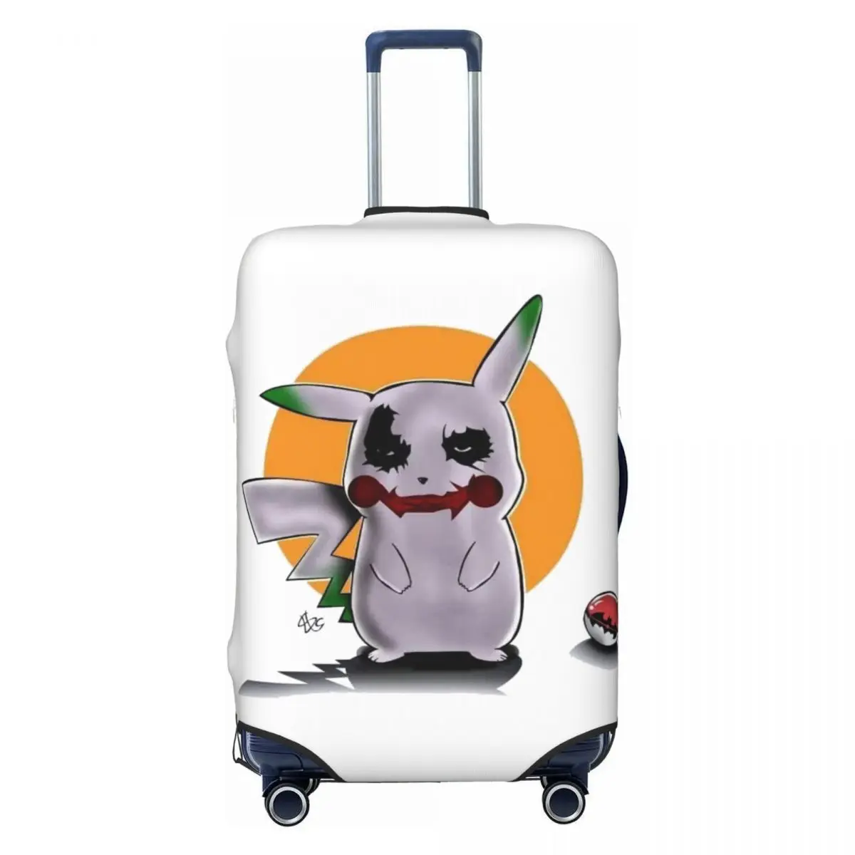 

Custom Bikachus Joker Suitcase Cover Washable Luggage Protective Covers for 18-32 inch