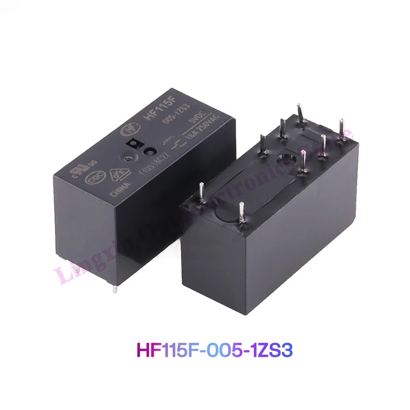 2Pcs JQX/ HF115F - 005 012 024 -1ZS3 Small high power relay SPDT 16A 8PIN For Power Relays HF115F 5/12/24v DC 100% Original New