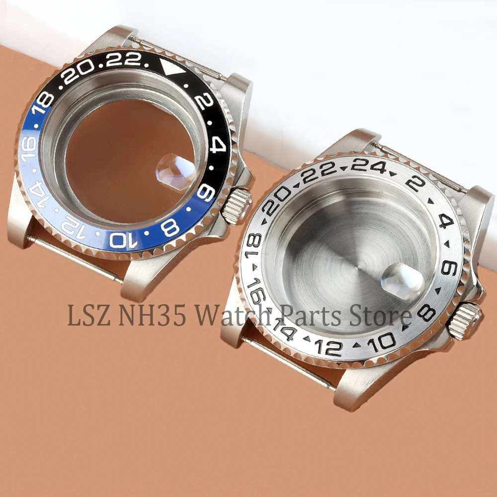

Корпус для часов 40 мм NH35, модифицированные аксессуары, однонаправленный 24-часовой безель, для механизмов GMT NH34, NH35, NH36, NH38, циферблат 28,5 мм.