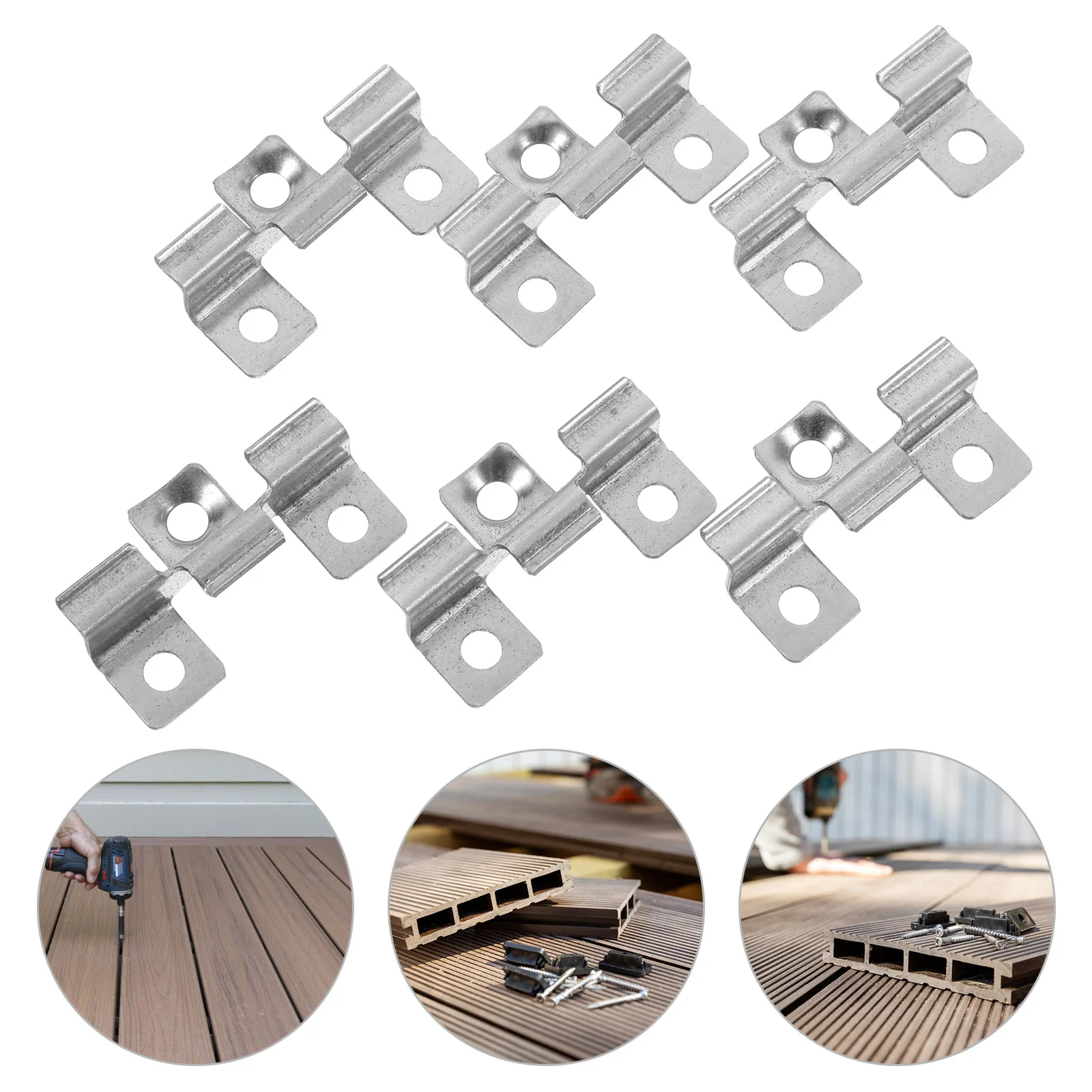 Floor Buckle Deck Fastening Tool Decking Fastener Board Straightening Decks Clip Spacer for Boards Clips Steel Spacers