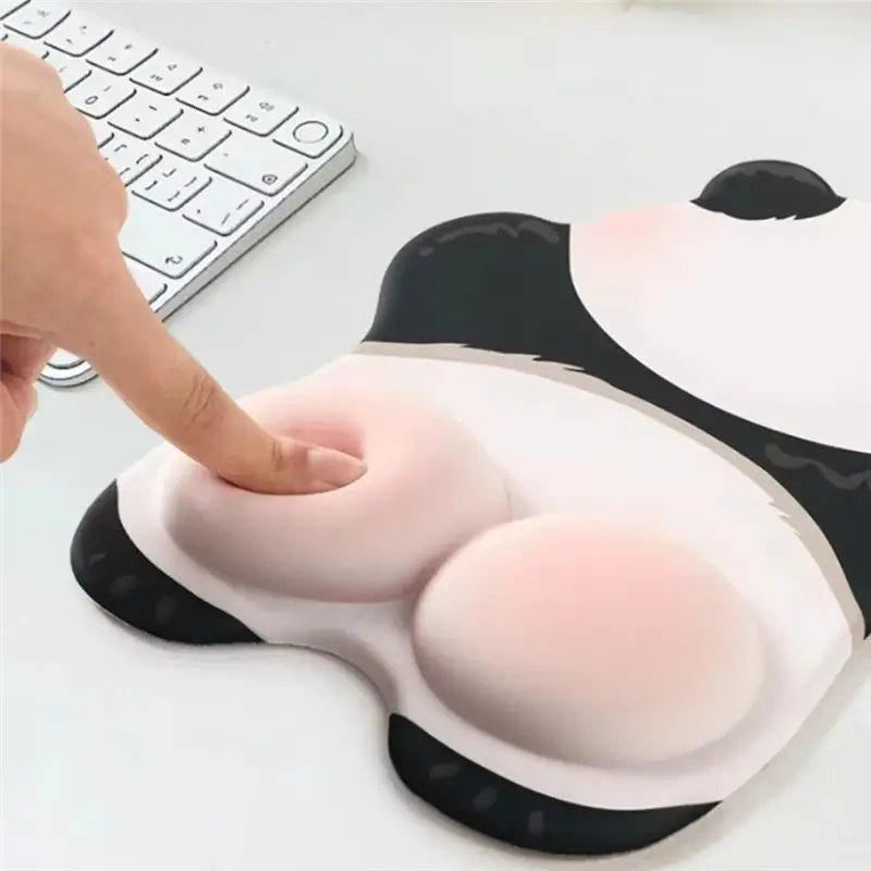 Mousepad Ergonomic Hand Support Cute Panda Mouse Pad HD Desk Pad Cartoon Style Non-Slip Mat Gaming Accessories Pad