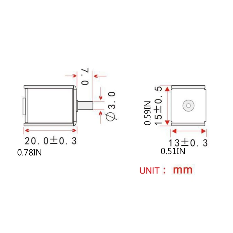 Mini solenoide electromagnético para válvula DC6V/12V, Control electrónico escape para válvula normalmente abierta,