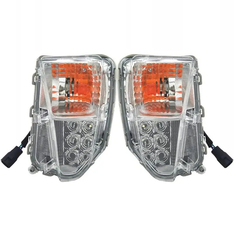

Prominent 1Pair Front LED Turn Signal Light Daytime Lamp 81521-47060 81511-47060 For Toyota Prius 12-15 Parking Lamp Amber+White