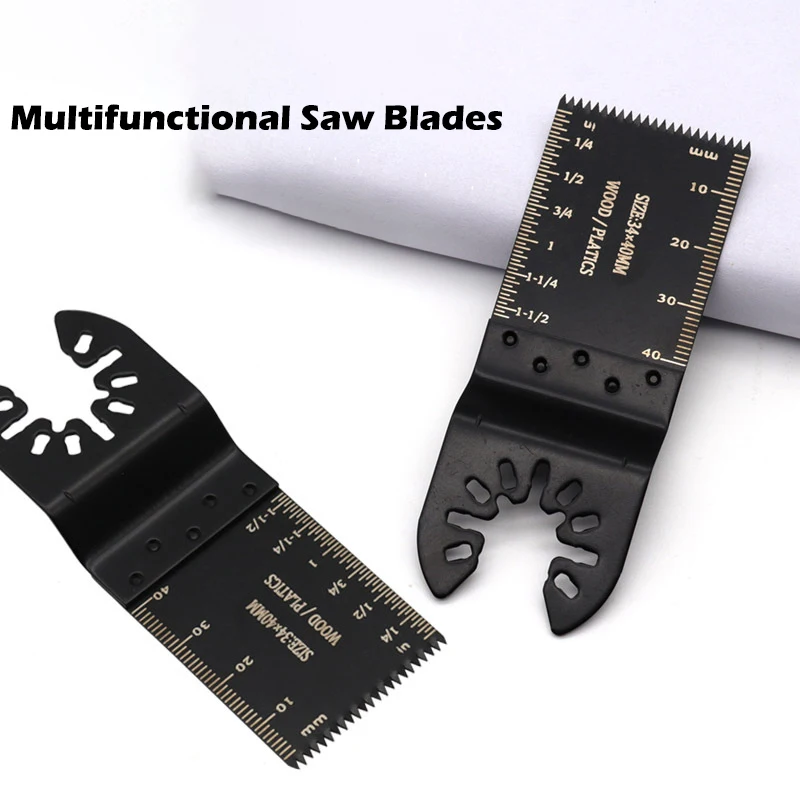 6 PCS Oscillating Saw Blades High Carbon Steel Bi-Metal Multi tool Blades Sharp Wear Resistant Multi Cutter Blade Accessories