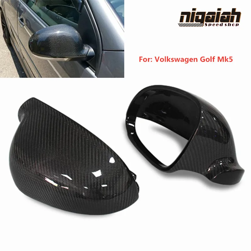 Carbon Fiber Side Mirror Cover For Volkswagen VW Golf 5 MK5 Matogan 2006-2011 Lavida MK6 Wagon 2005-2007 Rear View Mirror Caps