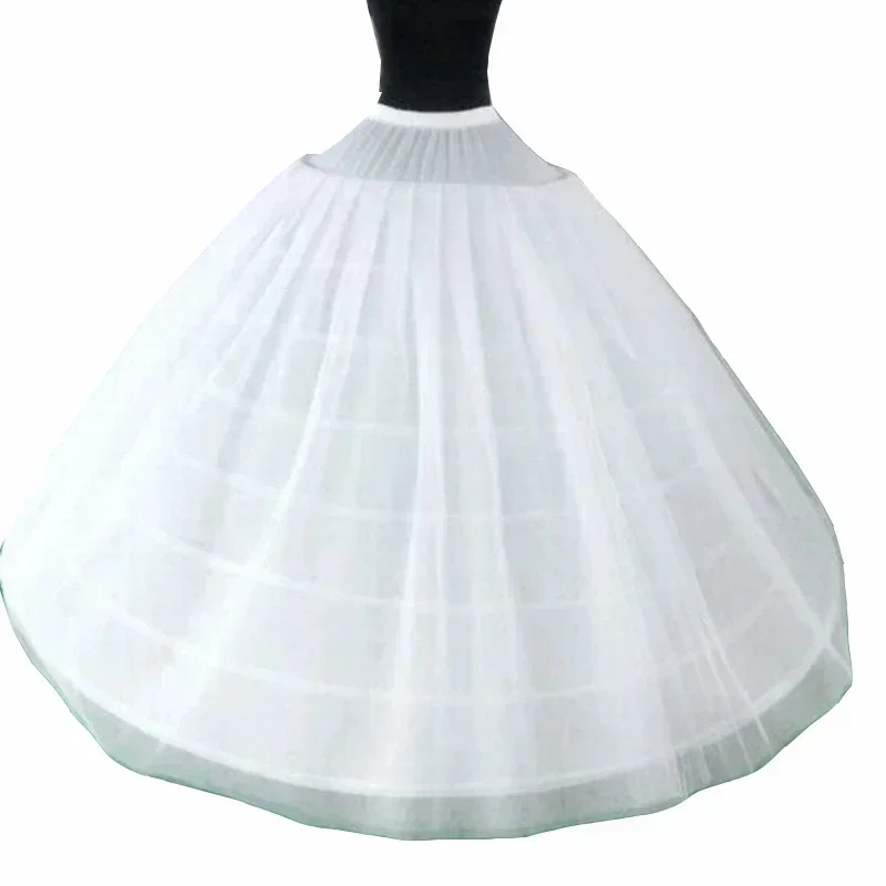 

Women's Skirt Ball Gown Petticoat Crinoline Birdcage Cosplay Underskirt Tutu 2 Layers Tulle and 6 Hoop Skirt For Wedding
