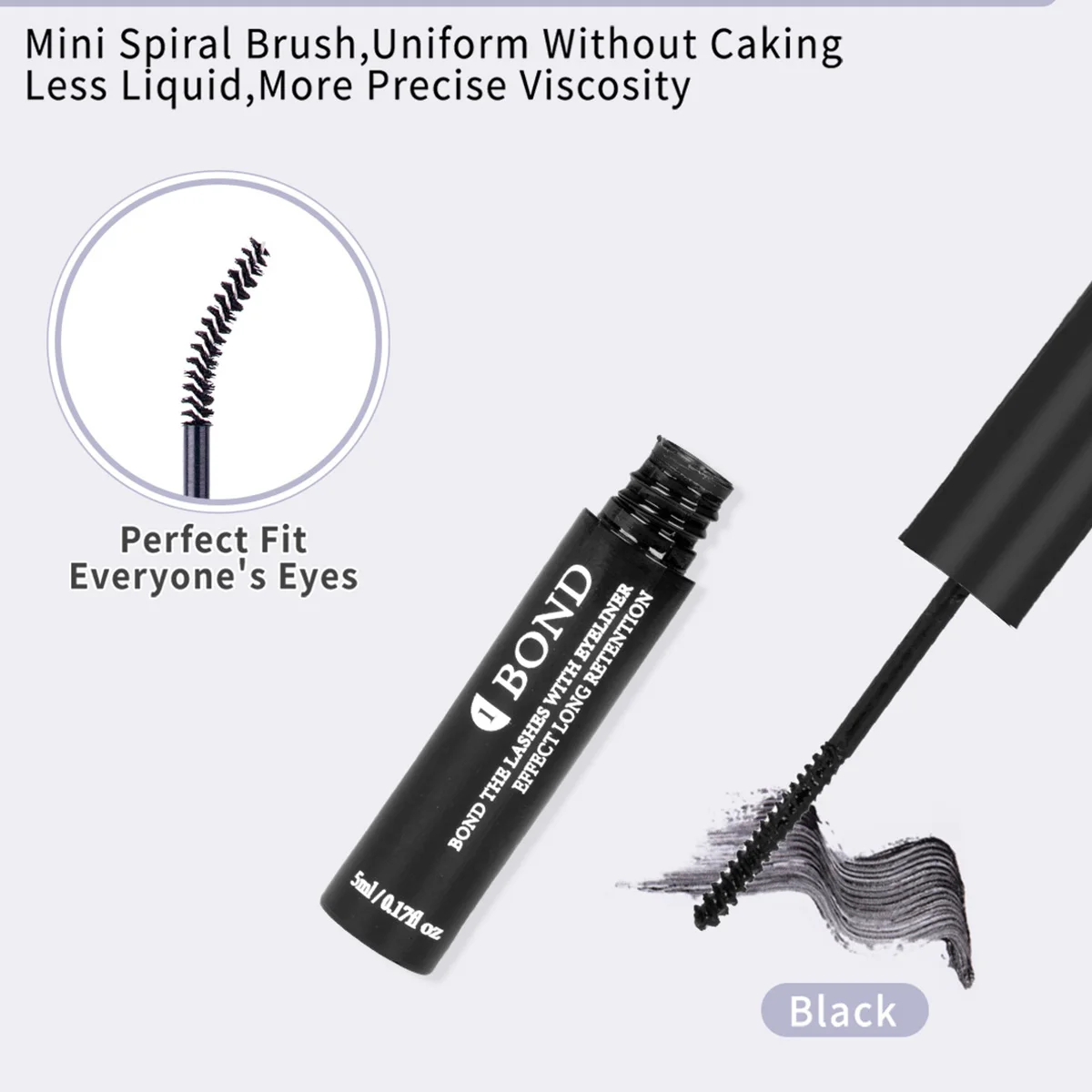 Lash Bond&Seal Wimpernkleber Starker Halt 2 in 1 Langanhaltendes Make-up-Tool für DIY-Wimpernbündel – Detail 3