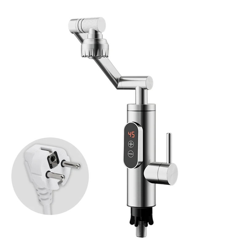 Factory Price 3-5 Seconds Stainless Steel Instant Water Heater Kitchen Tap Instant Electric Water Heater Faucet