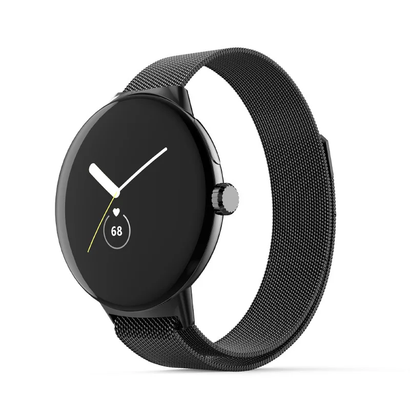 No Gaps Milanese Strap For Google Pixel Watch Magnetic Loop Bracelet Correa For Google Pixel Watch 2 Stainless Steel Metal Band