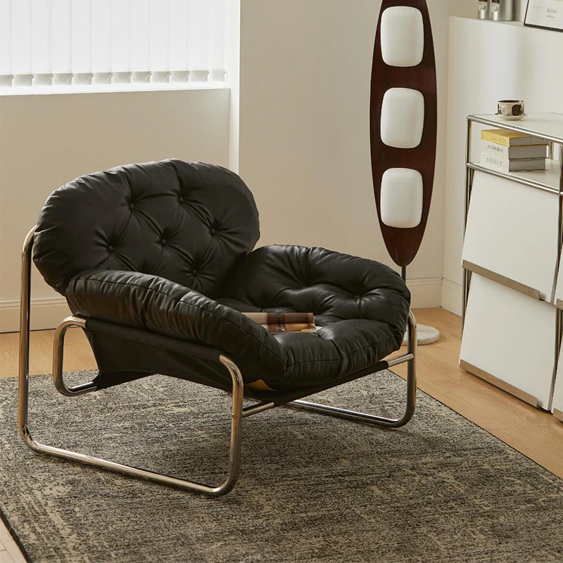 أرائك منزلية بسيطة للترفيه كسول للإقامة المنزلية أرائك فيلا مريحة أثاث من الجلد الصناعي الحديث O Sofá MHSF