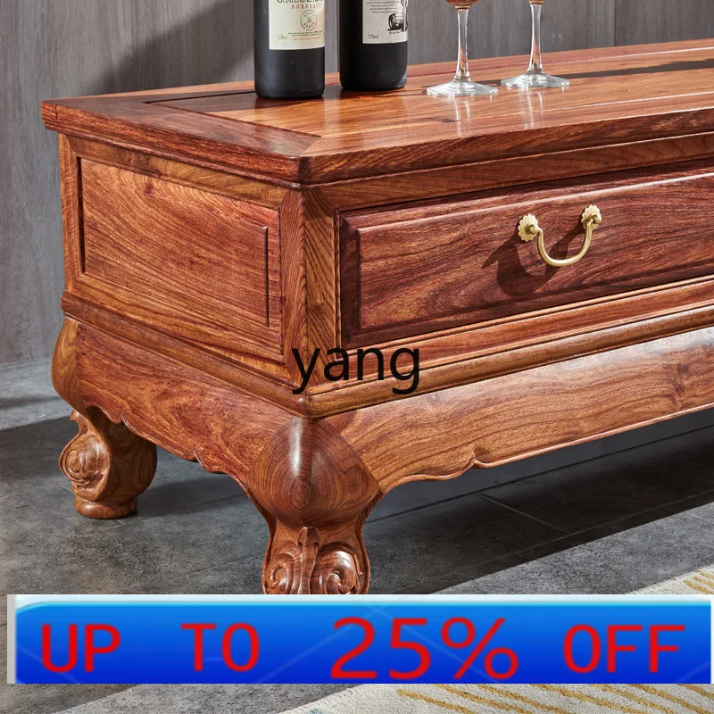 

CX mahogany TV cabinet All solid wood living room Modern Chinese Huali audio-visual floor cabinet