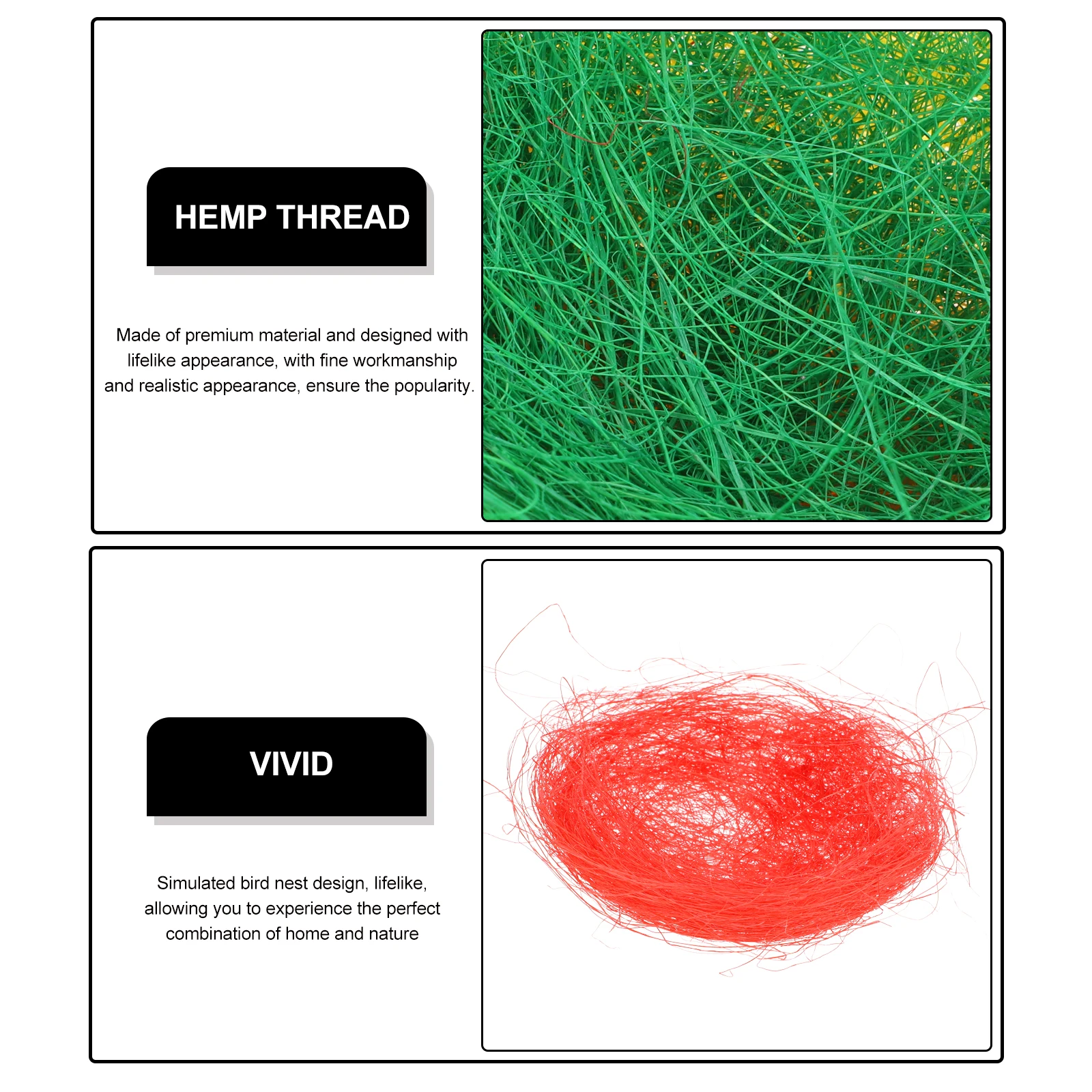 

4pcs Small Bird Nest For Garden Craft Easter Ornament Decorative Birds Nest Micro Landscape Decor Garden Decoration