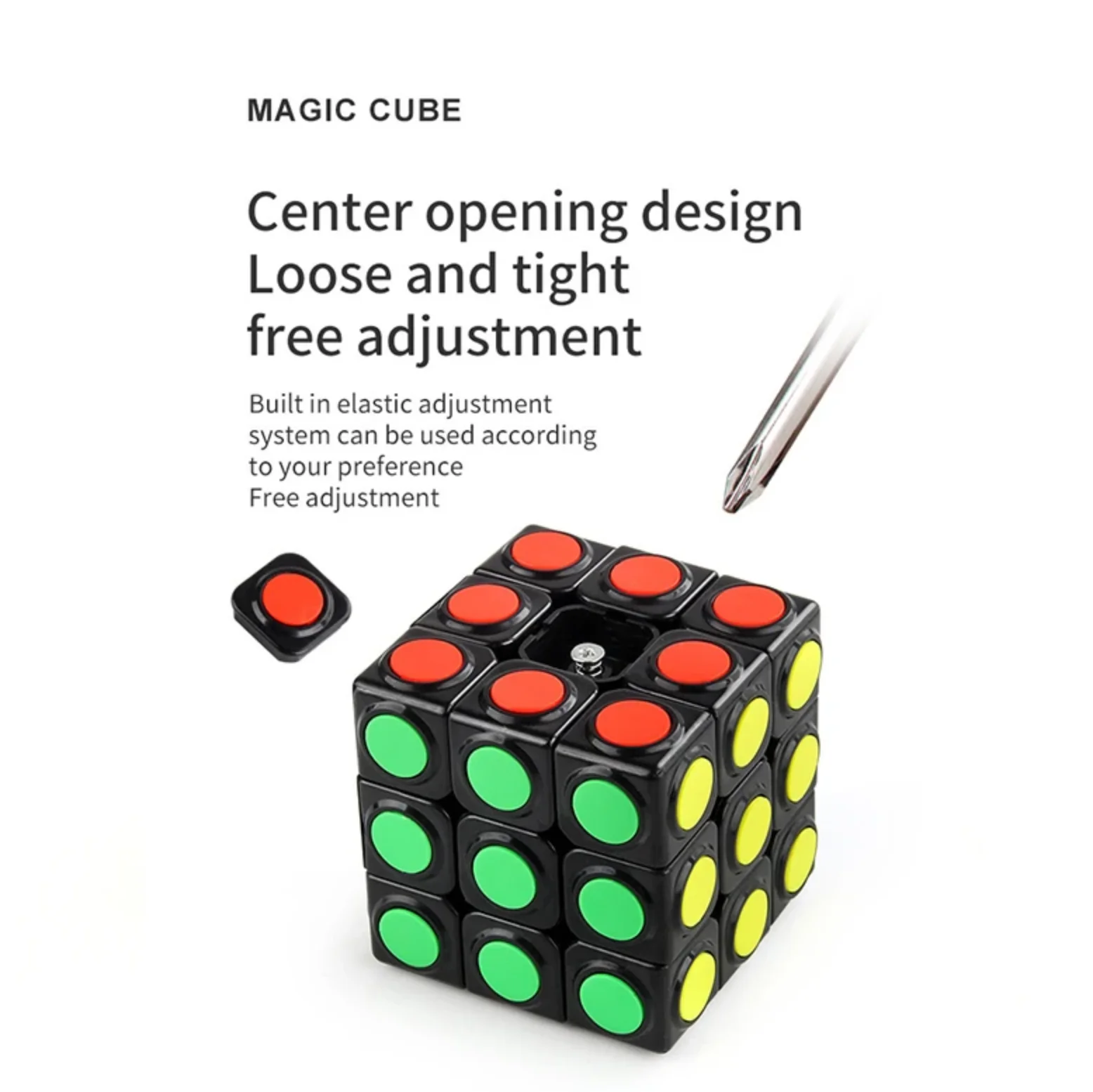 3x3x3 Pyraminx 3×3 Magic Cube Speed Puzzle Children's Toy 3X3 Mirror Cubo Magico Dot Circle Black Background Cube Puzzle