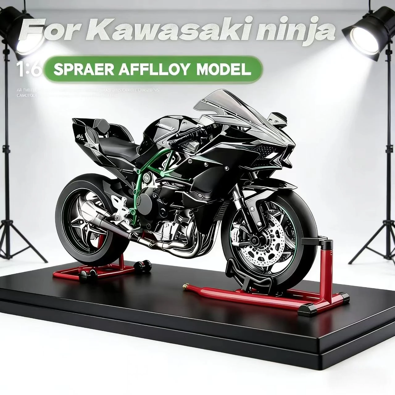 

Модель мотоцикла Kawasaki Ninja H2R 1:6 из литого сплава — реалистичный коллекционный подарок для мальчиков и взрослых на день рождения или Рождество