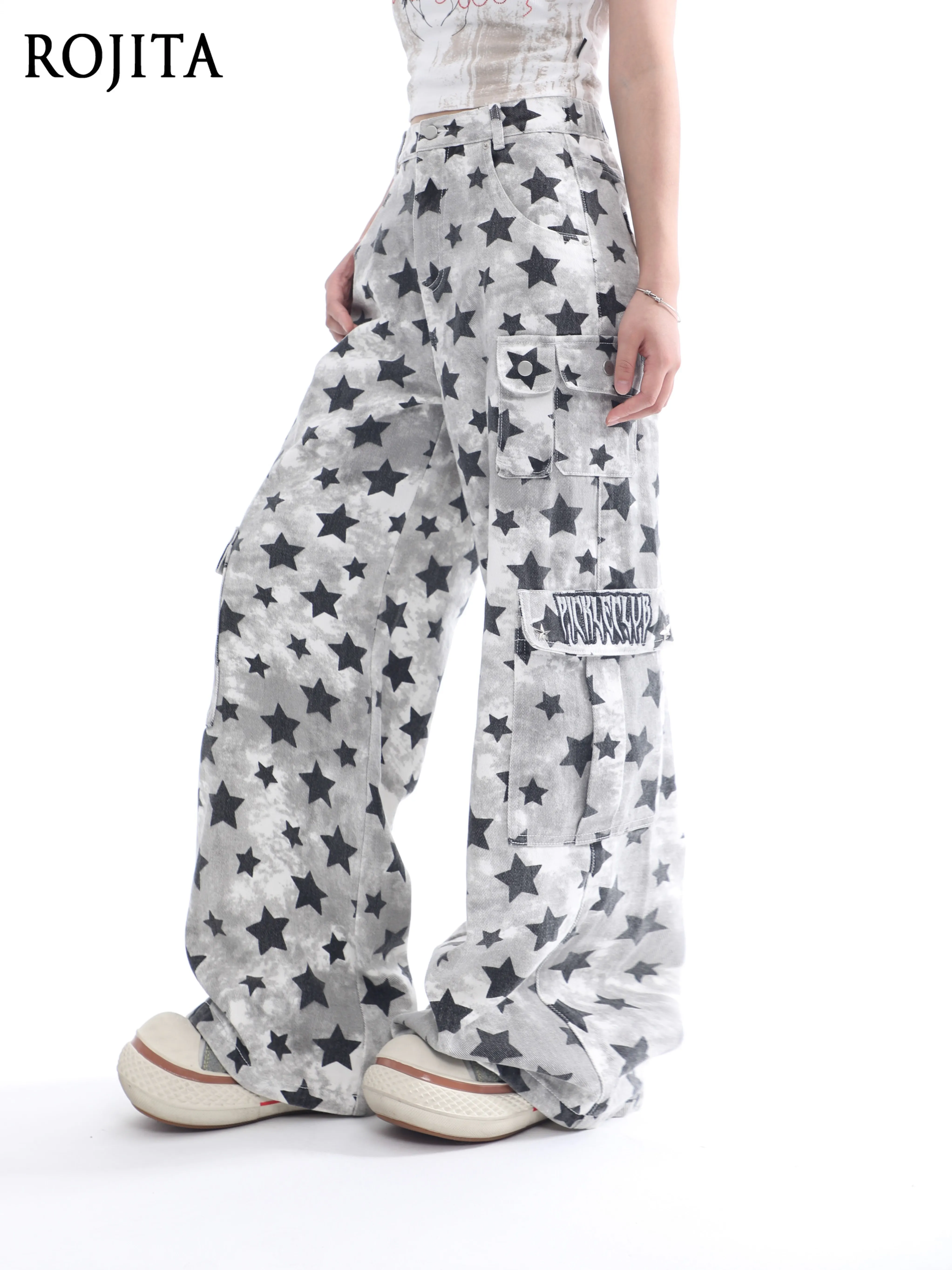 Spring 2026 New Star Pants Hip-hop Jeans Thin and Versatile Casual Pants Men's and Women's Straight-leg Old Camouflage Pants