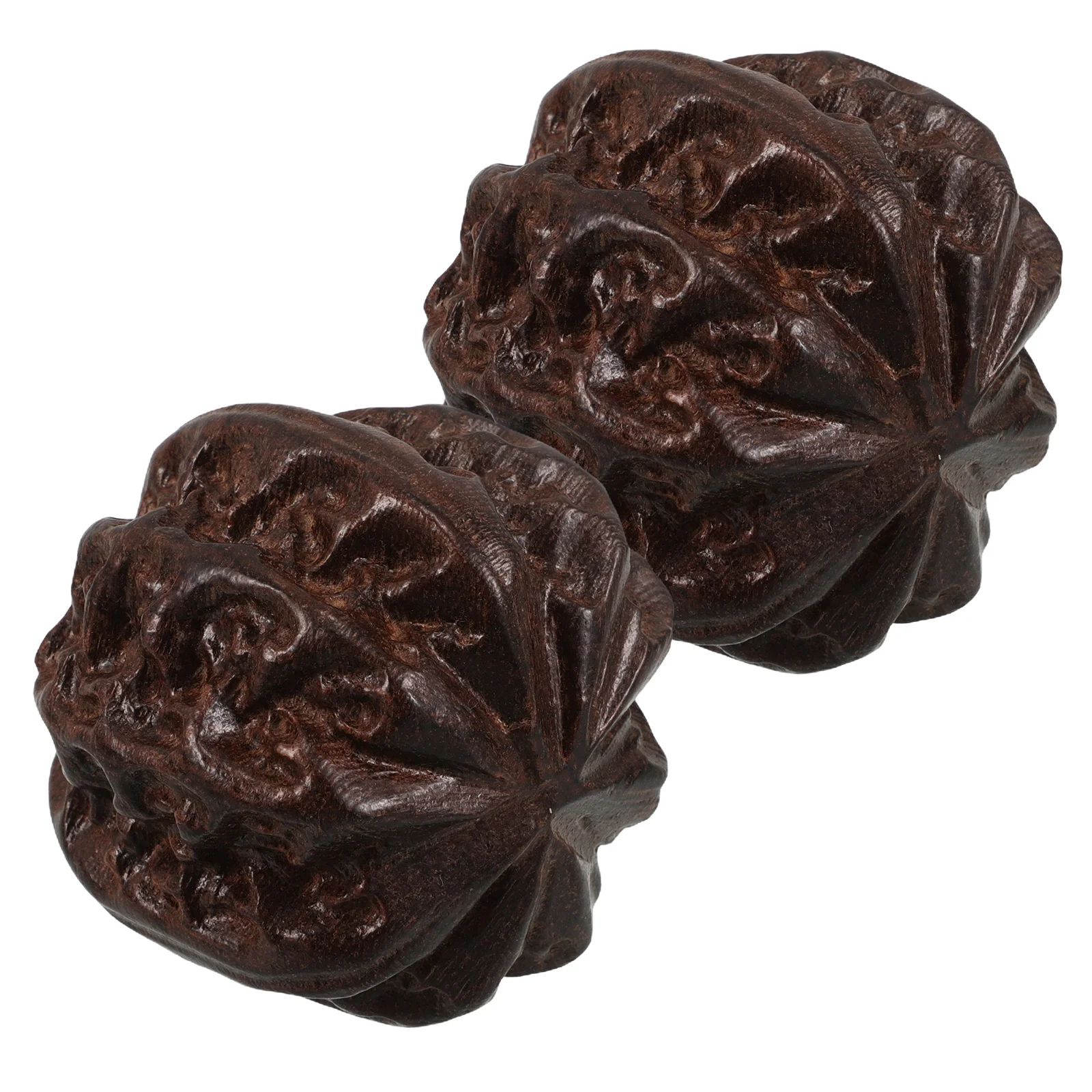 

2Pcs Walnut Fitness Hand Balls Chinese Traditional Massage Balls for Elderly Hand Health and Flexibility Enhancement