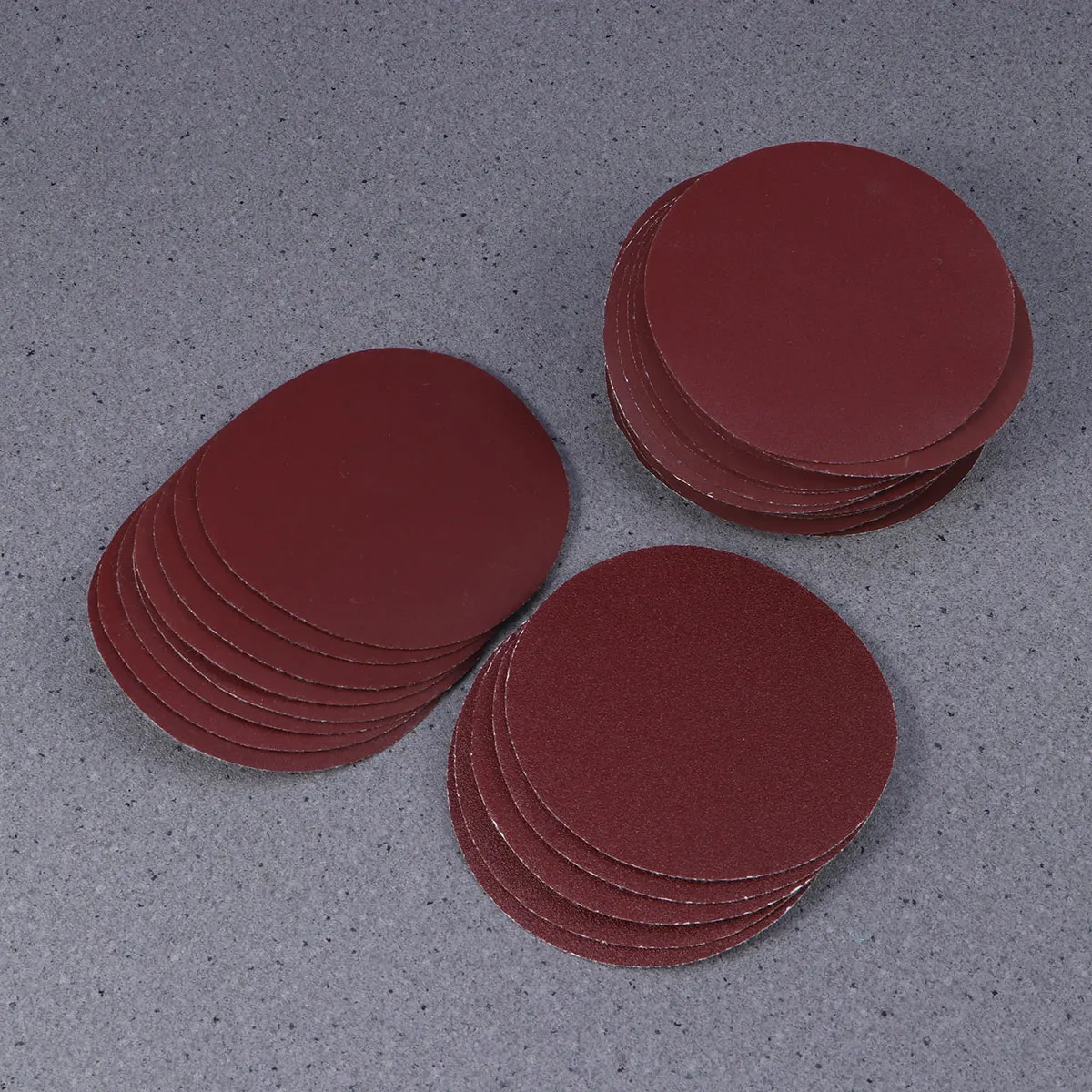 

35Pcs Self-Stick Round Sanding Discs Dark Red Non-Woven Abrasive Sandpaper Pads for Conditioning and Polishing
