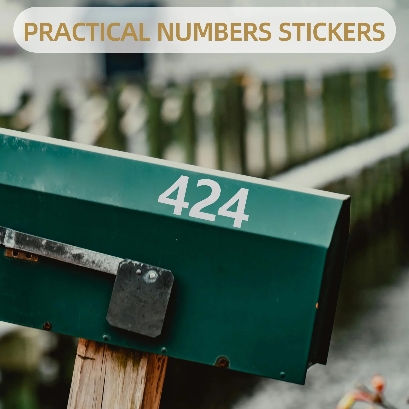 

5 Sheets Reflective Number Stickers Durable Adhesive Numbers for Trashcan Mailbox Address Signs Outdoor Use Number Stickers