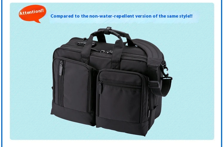 Large Capacitor Bag with Password 3WAY Handheld Double Shoulder Bapa Waterproof Business Nylon Notebook Bag