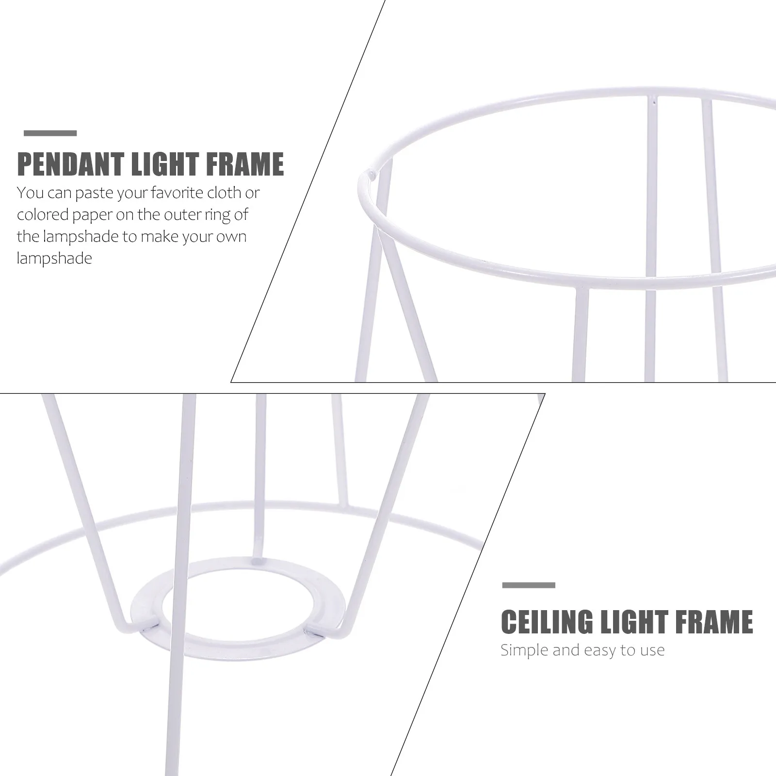 

1 шт. DIY каркас для абажура, железный кронштейн для люстры, держатель для потолочного подвесного светильника, прочный, антикоррозийный, устойчивый к коррозии абажур